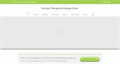 Desktop Screenshot of greshammassage.com