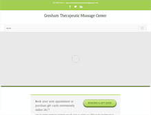 Tablet Screenshot of greshammassage.com